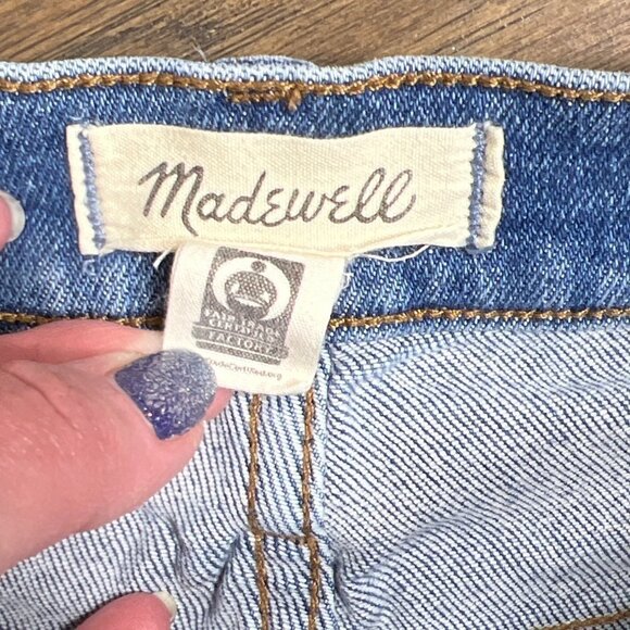 MADEWELL 10" High-Rise Skinny Crop Jeans Sheffield Wash Sz 28 #MC515 EUC - Picture 5 of 8